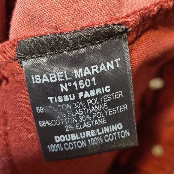 Isabel‎ Marant Etoile Maroon Pants Size 10 - Picture 6 of 7